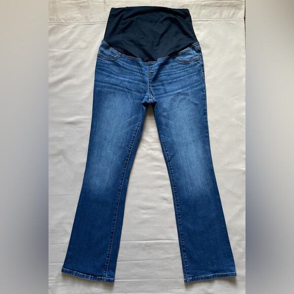 Isabel Maternity Full Panel Skinny Bootcut Jeans Size 12 Regular - Picture 1 of 4